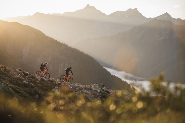 Iedereen met een passie voor mountainbiken gaat fietsen in Ischgl