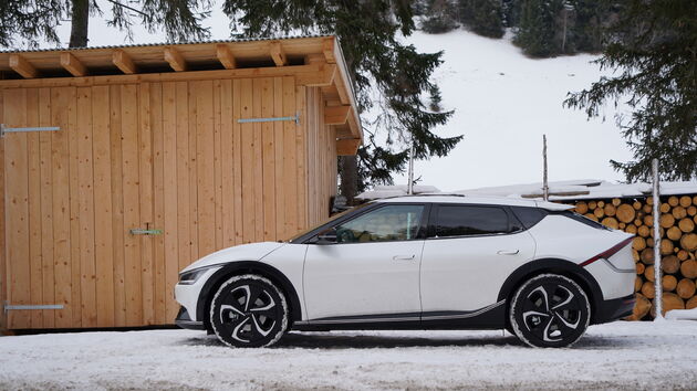 Met een Kia EV6 naar de Wintersport