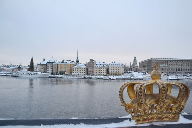 Stockholm vanaf \u00e9\u00e9n van de 57 bruggen.