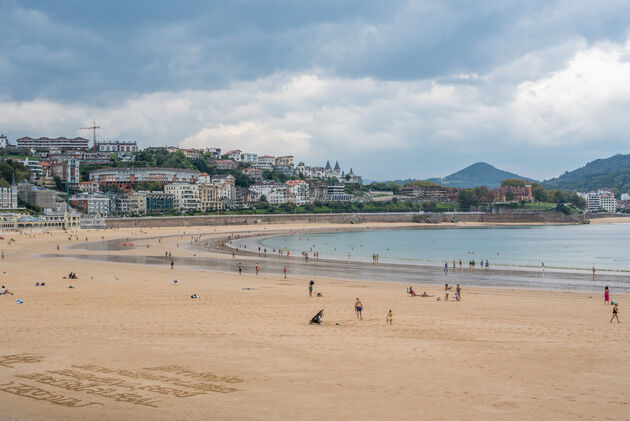 Chillen op Playa de la Concha