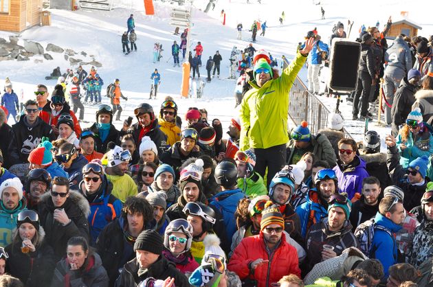 Feest op de piste bij La Folie Douce