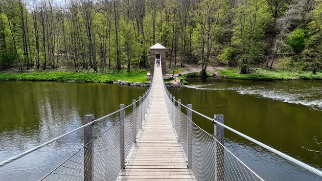 Wandel over La passerelle du Moulin de l`\u00c9pine