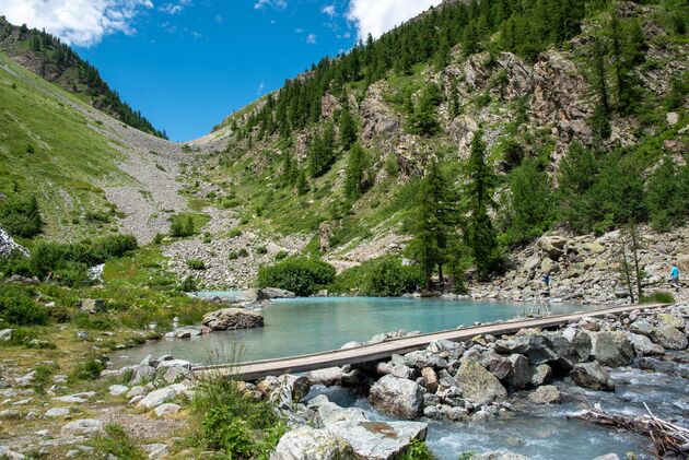 Aangekomen bij Lac de la Douche