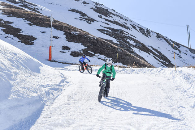 Volle vaart downhill