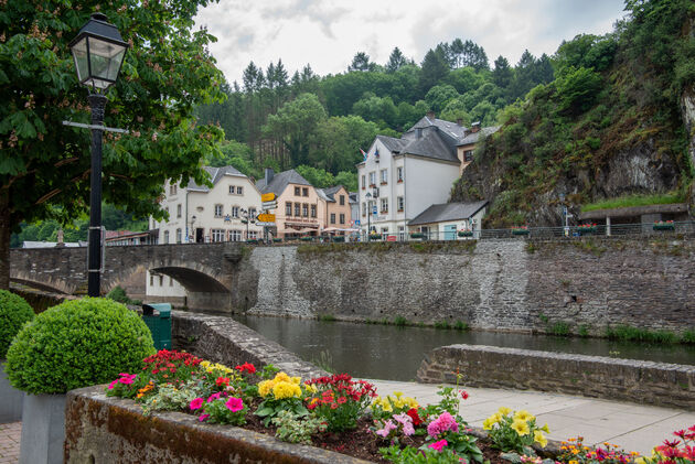 Lunchen aan het water in Vianden