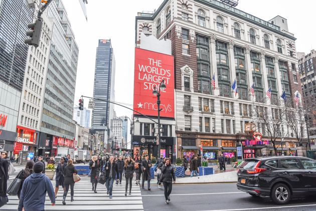 Macy`s in een van de beroemdste warenhuizen van New York