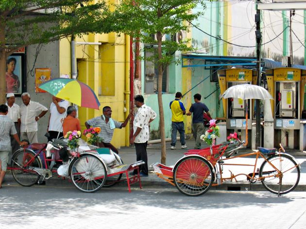 Straatbeeld in George Town, Penang