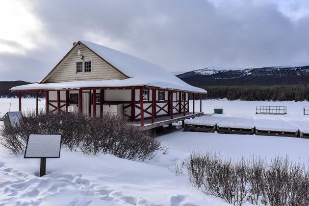 Het beroemde boathouse is helaas dicht