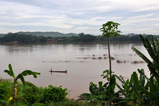 Uitzicht over de Mekong