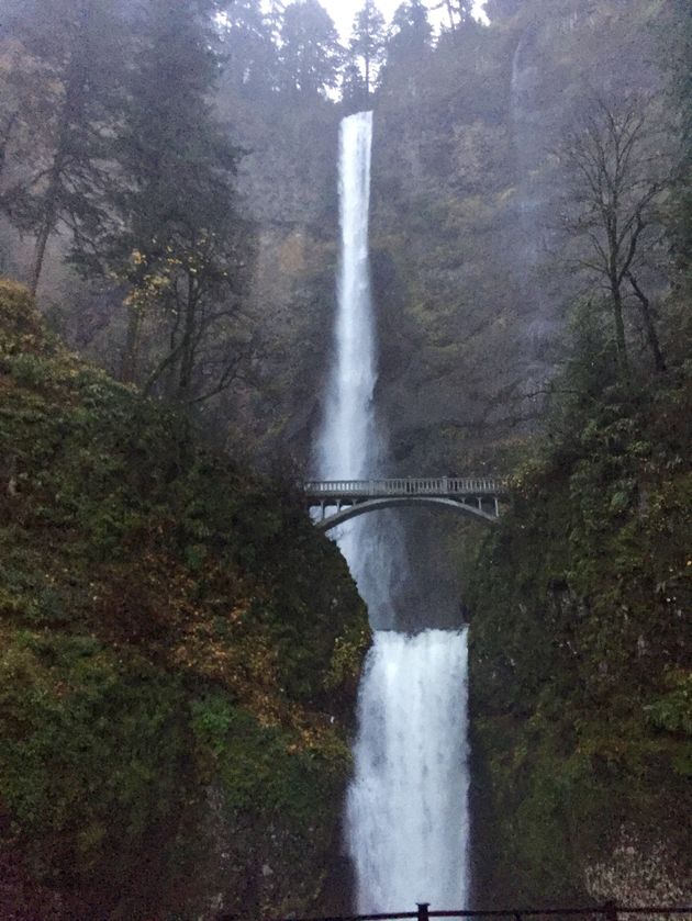 Indrukwekkend, de Multnomah Falls!