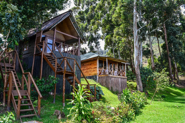 De `kamers` in Mutanda Lake Resort