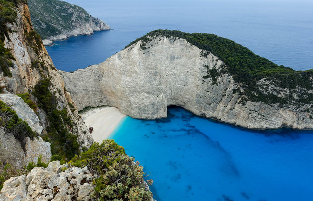 Op menig bucketlist: Navagio Beach