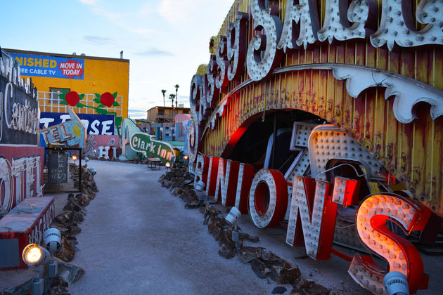 Het Neon Museum is een van de leukste van Sin City