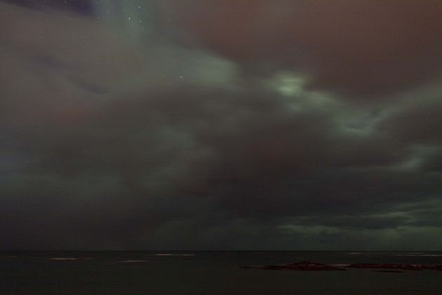 Maar dan komen de wolken en is het licht bijna weer verdwenen