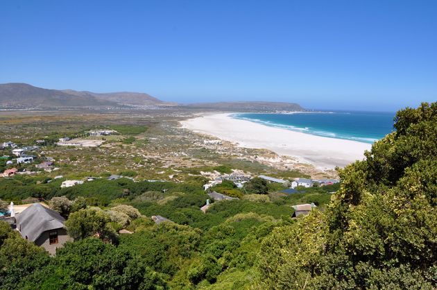 Uitzicht over het schitterende strand van Noordhoek