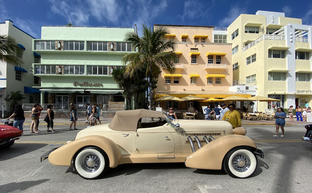 Art Deco op Ocean Drive, de tijd staat hier even stil