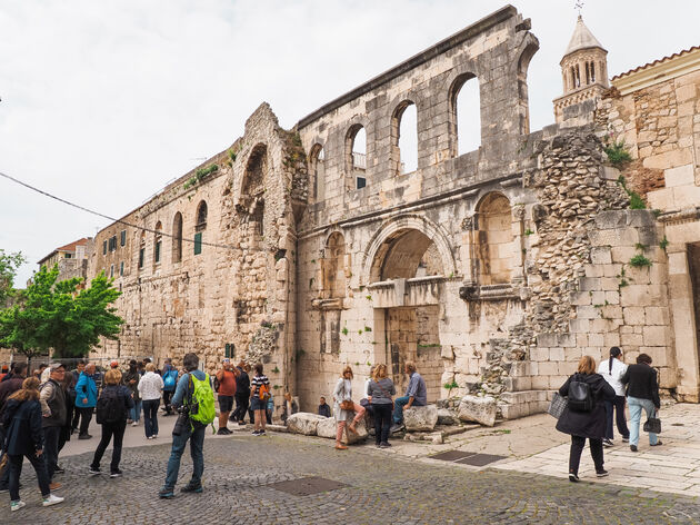 Het paleis van Diocletianus vormt het hart van Split