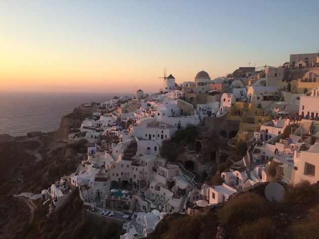 Oia, het wereldberoemde dorpje van Santorini