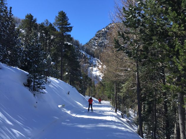 Een prachtig pad om te ski\u00ebn