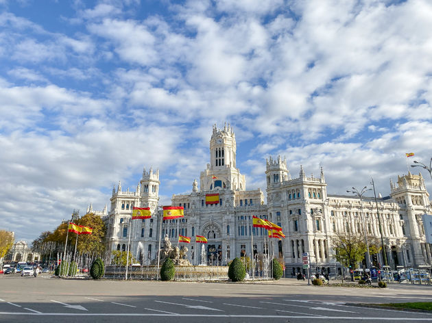 Het Palacio de Cibeles was vroeger het hoofdkantoor van de Spaanse post