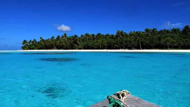 Palmerston Island in de Stille Oceaan