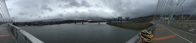 Panorama over de Willamette River