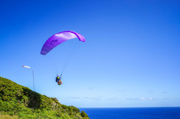 Grande-Terre is de perfecte plek om te parapenten