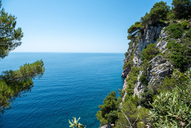 Uitzicht over de Kroatische kust