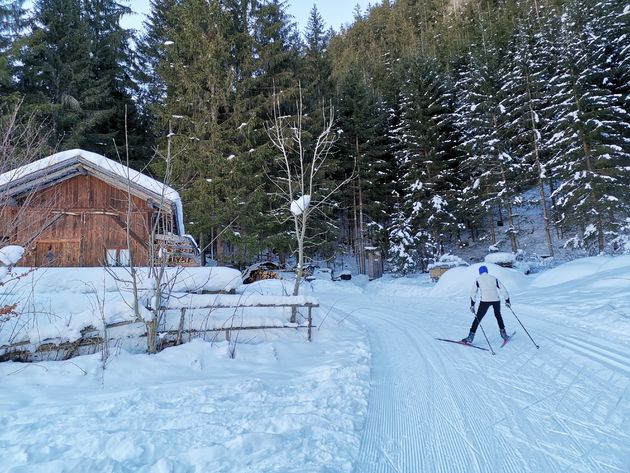 Prachtige langlauf paden in Zuid Tirol