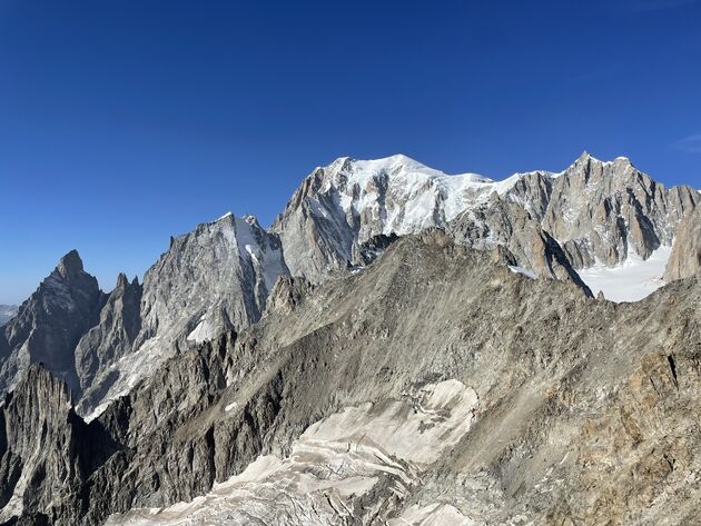 Oog in oog met de top van de Monte Bianco