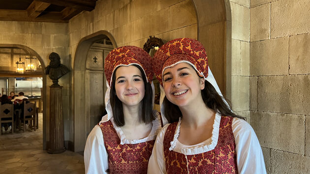 Medewerkers op Puy du Fou, hier werken is echt heel leuk