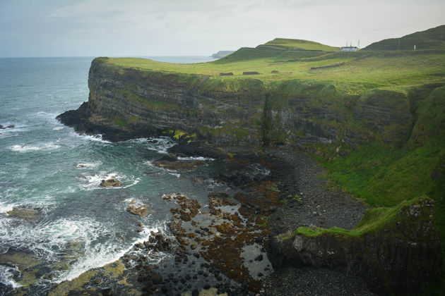 Het uitzicht vanuit Dunluce Castle