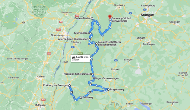 De perfecte route voor een roadtrip door het Zwarte Woud - 336 km en 10 stops