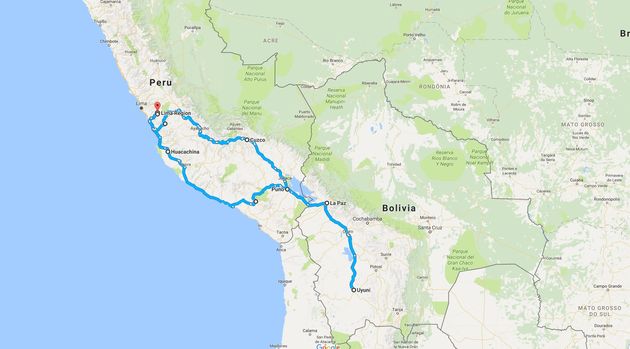 De ultieme route voor 3 weken rondreizen door Peru en Bolivia
