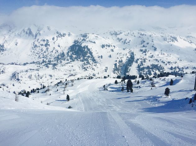 Het is niet meer zo druk op de piste