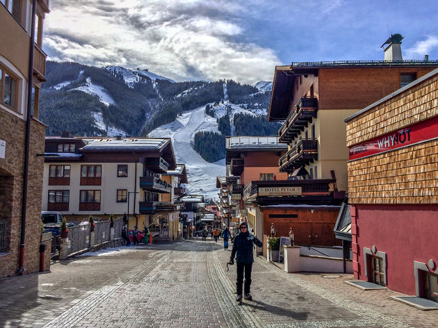 Het gezellige centrum van Saalbach heeft meer te bieden dan een doorsnee skidorp