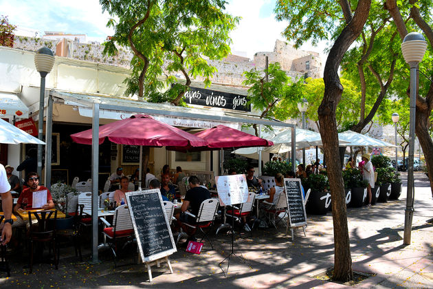 Gezellige terrasjes in Ibiza Stad