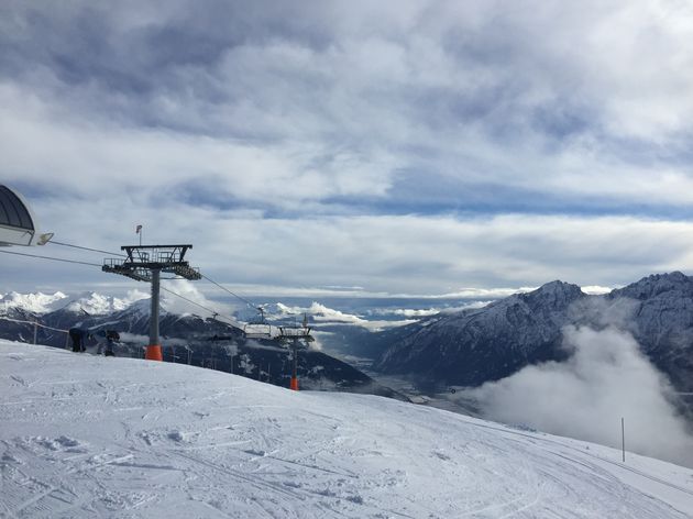 Op weg naar de top van skigebied Zettersfeld