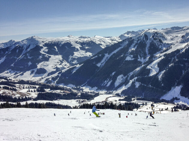 Genieten van mooie afdalingen in Saalbach-Hinterglemm