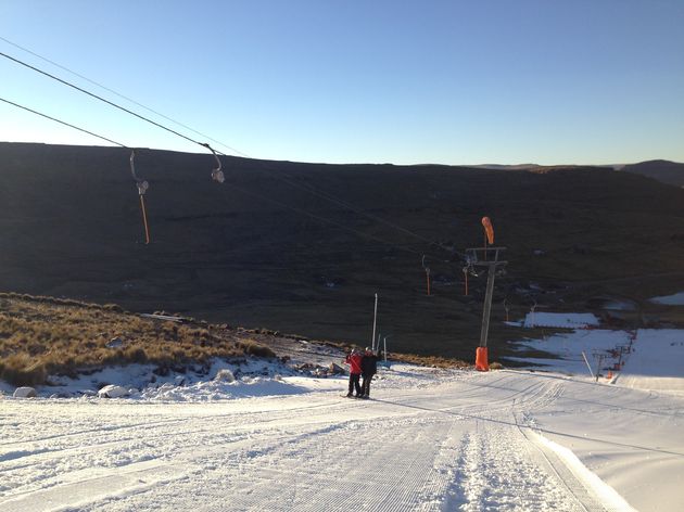 Een van de drie skiliften in Afriski