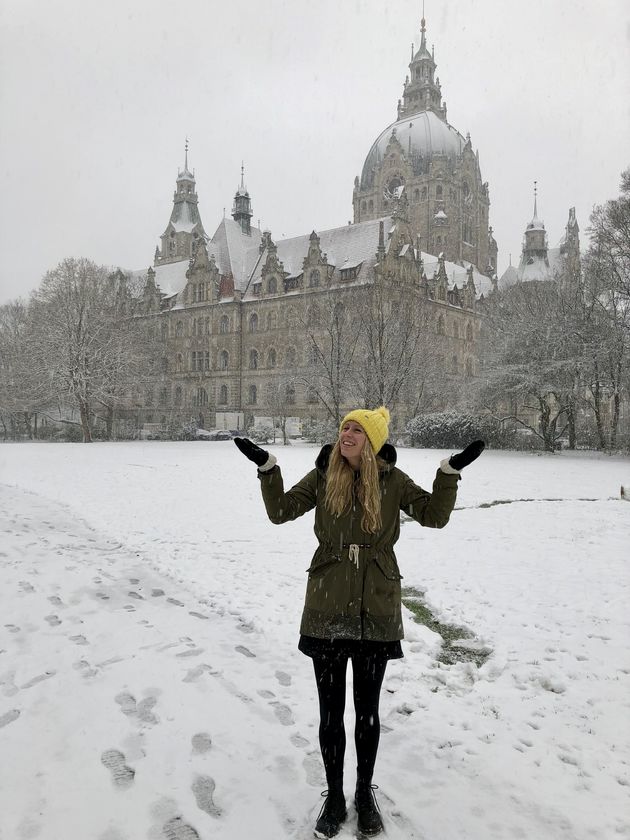 En de volgende dag sneeuwt het nog steeds in Hannover! \u2665