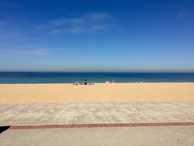 Het strand van St Kilda