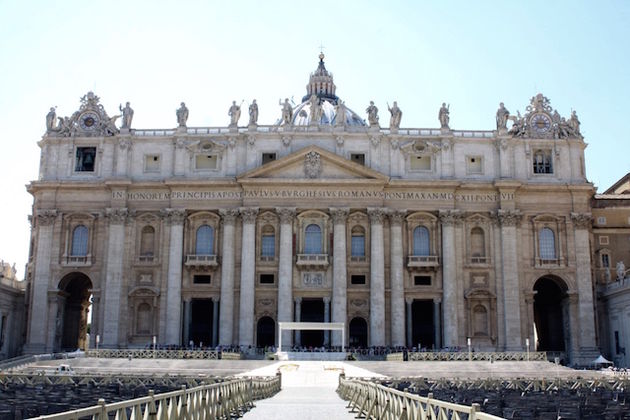 De Sint Pietersbasiliek in Vaticaanstad.