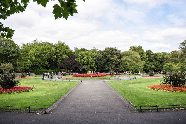 St. Stephen`s Green is een fijne plek om te picknicken