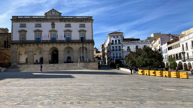 Het Stadhuis van Caceres