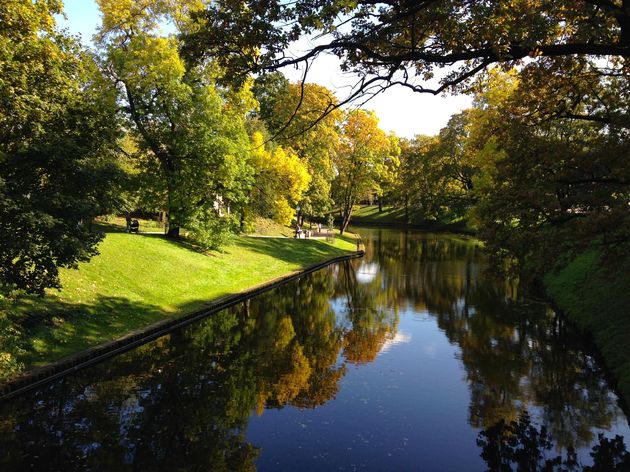 Geniet tijdens de stadswandeling van een van de mooie stadsparken!