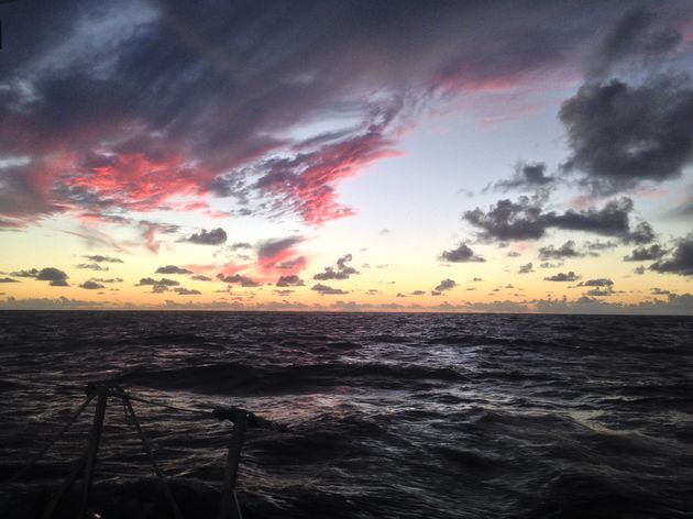 Een flinke storm op zee levert daarna ook mooie luchten op