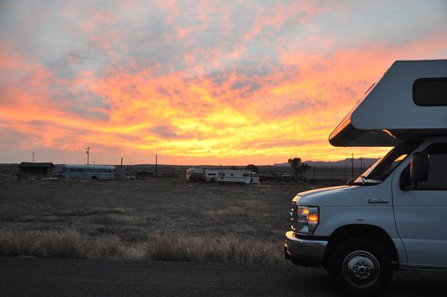 Sunset in Cisco, Utah.