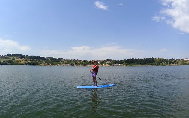 Suppen op Lac de Villerest, z\u00f3 leuk!