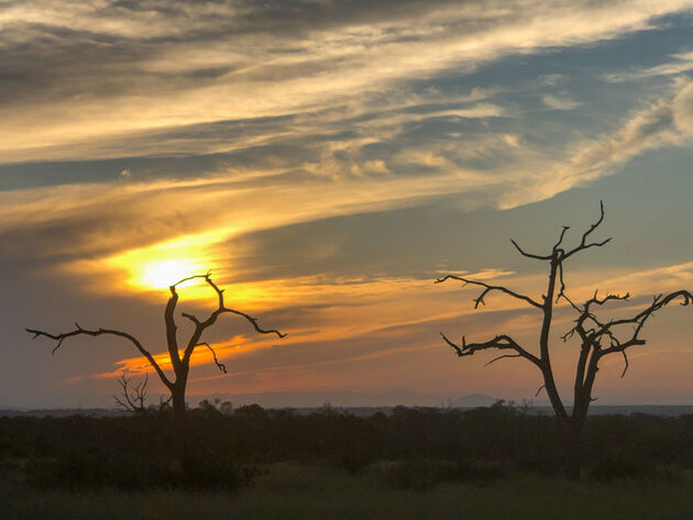 Kippenvel van deze zonsondergang